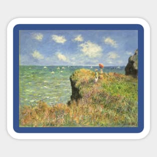 Cliff Walk at Pourville by Claude Monet Sticker